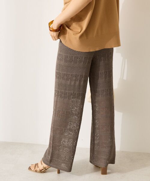 AMERICAN HOLIC（アメリカンホリック）の「レース編みニットパンツ（その他パンツ・レディース・チャコールグレー/ブラック/アイボリー・L/M/S）」の16枚目の写真