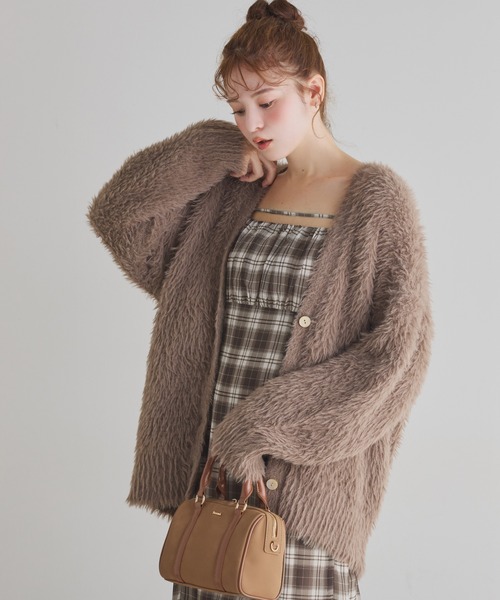 美品定価2.7万☆ジャーナルスタンダードレサージュ ふわふわ ガウンカーディガン セール】【お気に入り5.3万人突破！】あざとモテフェザーロング