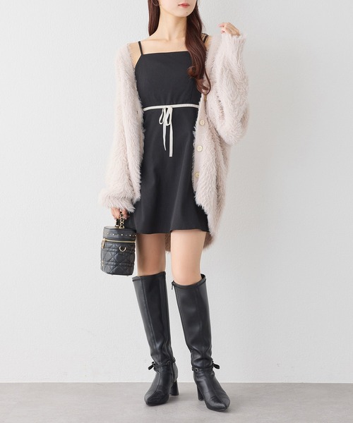 ⭐︎未使用シクラスCYCLAS⭐︎2023A/Wファーポケットロングカーディガン zz-15387_011-1.jpg?1695714104