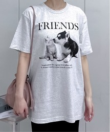 【spiritoso】FRIENDS シートプリントTシャツ