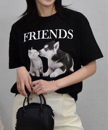 【spiritoso】FRIENDS シートプリントTシャツ
