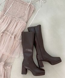 MAJESTIC LEGON | 【WEB限定アイテム】美脚ストレッチロングブーツ(ブーツ)