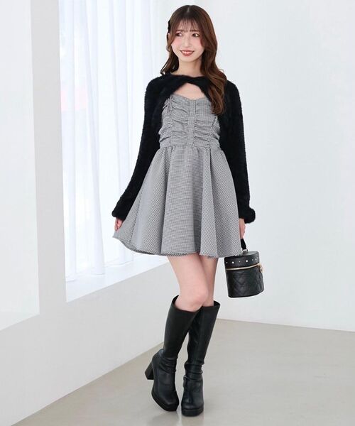 MAJESTIC LEGON（マジェスティックレゴン）の「美脚ストレッチロングブーツ（ブーツ・レディース・ブラウン/ブラック・SMALL/MEDIUM/LARGE/X-LARGE）」の14枚目の写真