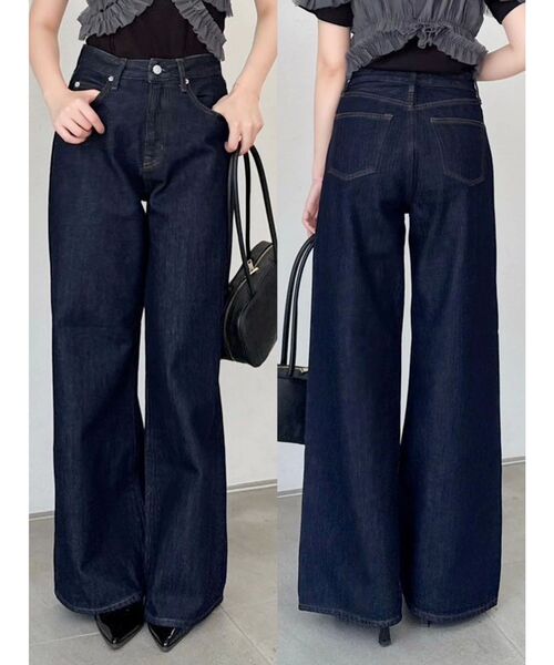 dazzlin（ダズリン）の「スラッカーデニムパンツ（デニムパンツ・レディース・インディゴブルー/ブルー・MEDIUM/SMALL）」の3枚目の写真