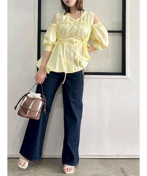 dazzlin（ダズリン）の「スラッカーデニムパンツ（デニムパンツ・レディース・インディゴブルー/ブルー・MEDIUM/SMALL）」の9枚目の写真