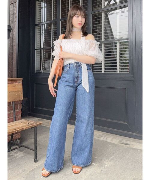 dazzlin（ダズリン）の「スラッカーデニムパンツ（デニムパンツ・レディース・インディゴブルー/ブルー・MEDIUM/SMALL）」の10枚目の写真