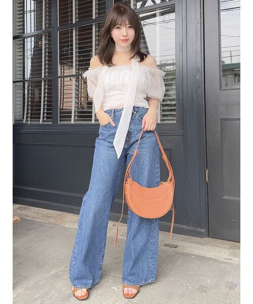 dazzlin（ダズリン）の「スラッカーデニムパンツ（デニムパンツ・レディース・インディゴブルー/ブルー・MEDIUM/SMALL）」の12枚目の写真