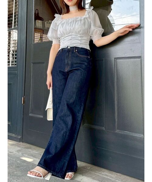 dazzlin（ダズリン）の「スラッカーデニムパンツ（デニムパンツ・レディース・インディゴブルー/ブルー・MEDIUM/SMALL）」の17枚目の写真