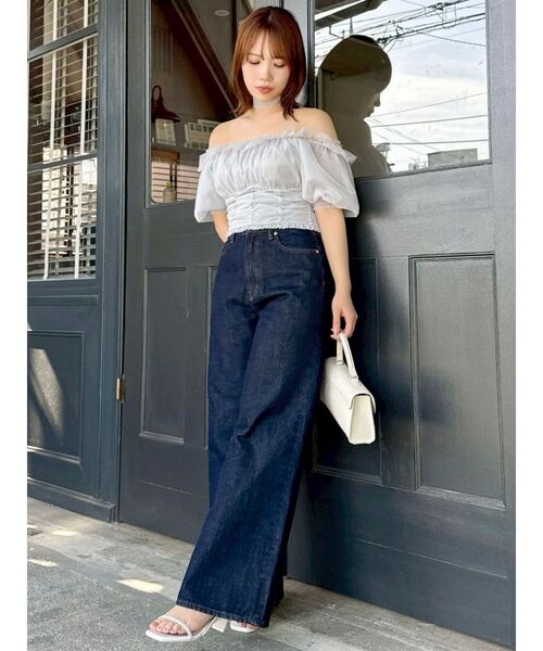 dazzlin（ダズリン）の「スラッカーデニムパンツ（デニムパンツ・レディース・インディゴブルー/ブルー・MEDIUM/SMALL）」の18枚目の写真