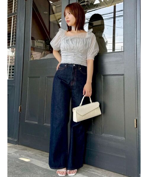 dazzlin（ダズリン）の「スラッカーデニムパンツ（デニムパンツ・レディース・インディゴブルー/ブルー・MEDIUM/SMALL）」の20枚目の写真