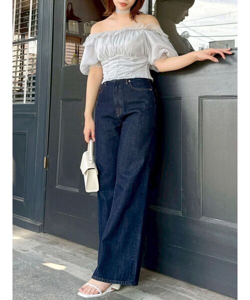 dazzlin（ダズリン）の「スラッカーデニムパンツ（デニムパンツ・レディース・インディゴブルー/ブルー・MEDIUM/SMALL）」の21枚目の写真