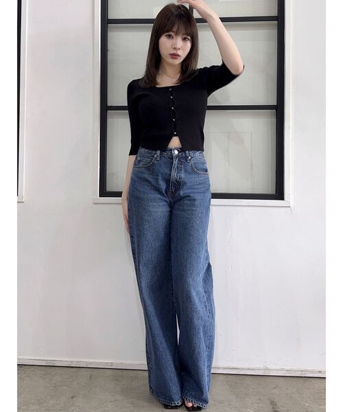 Dazzlin 【新品未使用タグ付き】ストレートデニム ライトブルー Mサイズ スリムストレートデニムパンツ｜ダズリン（dazzlin）アウトレット公式