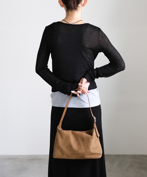 フェイクスエードワンショルダーバッグ（ショルダーバッグ）｜select