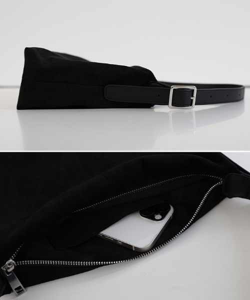 select MOCA(セレクトモカ)の「フェイクスエードワンショルダーバッグ(ショルダーバッグ・レディース・ブラウン/ブラック/グレー・FREE)」の5枚目の写真