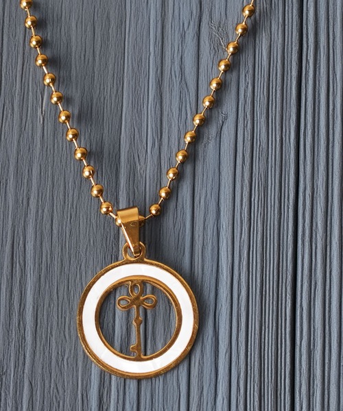 セール】シェルトップ ボールチェーンネックレス / Shell Top Ball