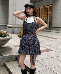 RAY CASSIN | タンクセットサイドフリルミニワンピース(ワンピース)