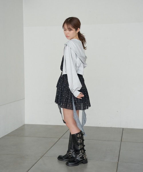 RAY CASSIN(レイカズン)の「タンクセットサイドフリルミニワンピース(ワンピース・レディース・グレー系その他3/ブラック系その他3/ブラウン系その他2/ブラック系その他2・FREE)」の22枚目の写真