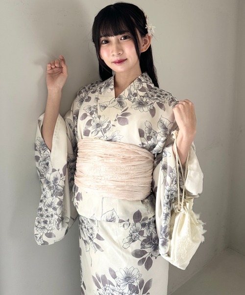 セール】選べる7柄展開 1人で着られる浴衣2点セット(浴衣/帯