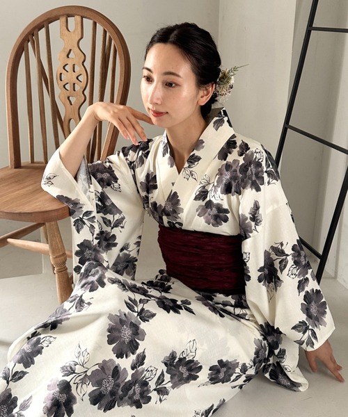 MYMOOD.(マイムード)の「お気に入り10000超え 新柄登場!選べる9柄展開 簡単着付け 浴衣2点セット(浴衣/帯) セパレート浴衣 簡単二部式浴衣セット 結び帯でアレンジ自由■動画あり(浴衣・レディース・その他1/その他2/その他3/その他5/その他6/その他4/その他7/その他8/その他9・FREE)」の10枚目の写真