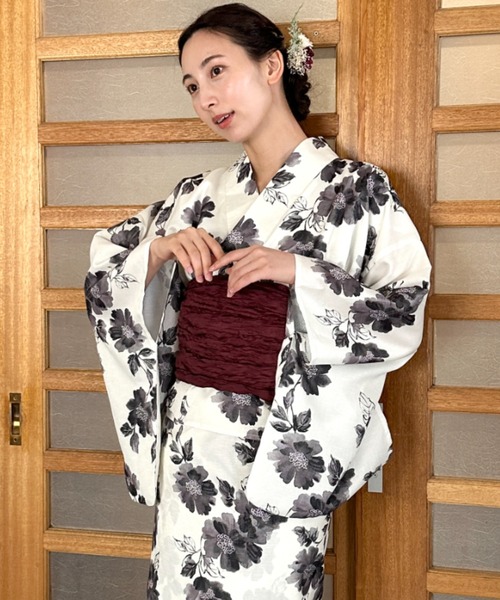 MYMOOD.(マイムード)の「お気に入り10000超え 新柄登場!選べる9柄展開 簡単着付け 浴衣2点セット(浴衣/帯) セパレート浴衣 簡単二部式浴衣セット 結び帯でアレンジ自由■動画あり(浴衣・レディース・その他1/その他2/その他3/その他5/その他6/その他4/その他7/その他8/その他9・FREE)」の12枚目の写真