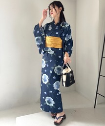 MYMOOD.（マイムード）の「お気に入り20000超え　 新柄登場！選べる9柄展開 簡単着付け 浴衣2点セット(浴衣/帯) セパレート浴衣 簡単二部式浴衣セット 結び帯でアレンジ自由■動画あり（浴衣）」