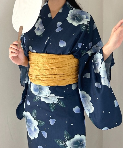 セール】選べる7柄展開 1人で着られる浴衣2点セット(浴衣/帯