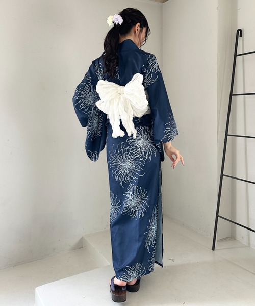 セール】選べる7柄展開 1人で着られる浴衣2点セット(浴衣/帯