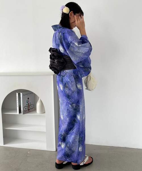 セール】選べる7柄展開 1人で着られる浴衣2点セット(浴衣/帯