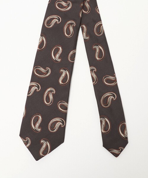 UNITED ARROWS（ユナイテッドアローズ）の「ブラウン ペイズリー ネクタイ（ネクタイ・メンズ・ダークブラウン・FREE）」の2枚目の写真