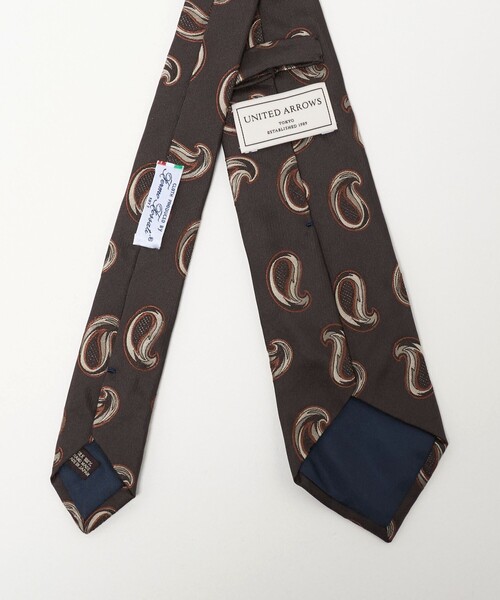 UNITED ARROWS（ユナイテッドアローズ）の「ブラウン ペイズリー ネクタイ（ネクタイ・メンズ・ダークブラウン・FREE）」の3枚目の写真