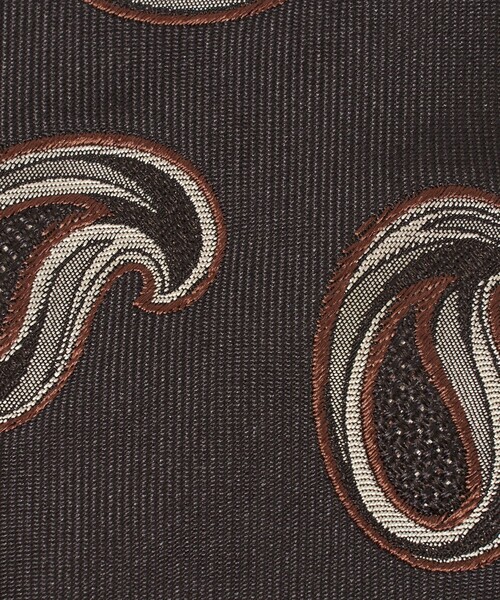 UNITED ARROWS（ユナイテッドアローズ）の「ブラウン ペイズリー ネクタイ（ネクタイ・メンズ・ダークブラウン・FREE）」の4枚目の写真