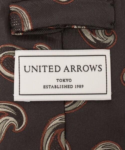 UNITED ARROWS（ユナイテッドアローズ）の「ブラウン ペイズリー ネクタイ（ネクタイ・メンズ・ダークブラウン・FREE）」の5枚目の写真