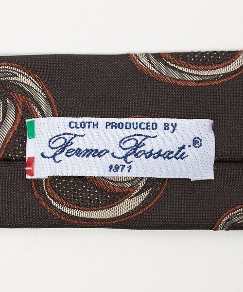 UNITED ARROWS（ユナイテッドアローズ）の「ブラウン ペイズリー ネクタイ（ネクタイ・メンズ・ダークブラウン・FREE）」の6枚目の写真