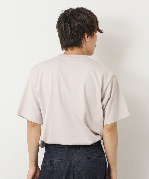 NOLLEY’S（ノーリーズ）の「スランクフィニッシング天竺クラフトワンポイントクジラT（Tシャツ/カットソー・メンズ・グレイッシュブルー/グレイッシュベージュ/ブラック/ホワイト・XL/L/M/S）」の17枚目の写真