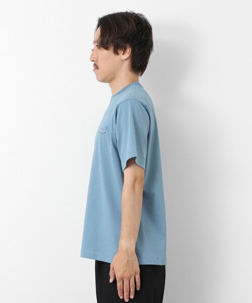 NOLLEY’S（ノーリーズ）の「スランクフィニッシング天竺クラフトワンポイントクジラT（Tシャツ/カットソー・メンズ・グレイッシュブルー/グレイッシュベージュ/ブラック/ホワイト・XL/L/M/S）」の11枚目の写真