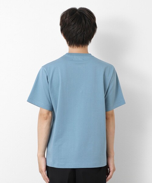 NOLLEY’S（ノーリーズ）の「スランクフィニッシング天竺クラフトワンポイントクジラT（Tシャツ/カットソー・メンズ・グレイッシュブルー/グレイッシュベージュ/ブラック/ホワイト・XL/L/M/S）」の10枚目の写真