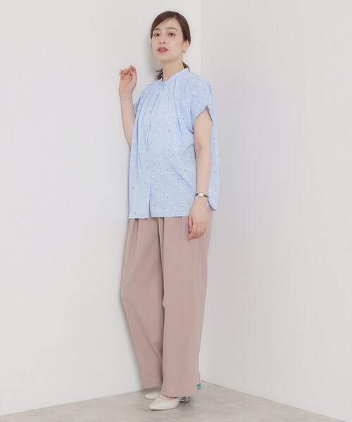 ITS'DEMO（イッツデモ）の「【手洗い可】キカドットブラウス（シャツ/ブラウス・レディース・サックスブルー系/ホワイト系3/ネイビー系/ピンク系その他・00）」の11枚目の写真