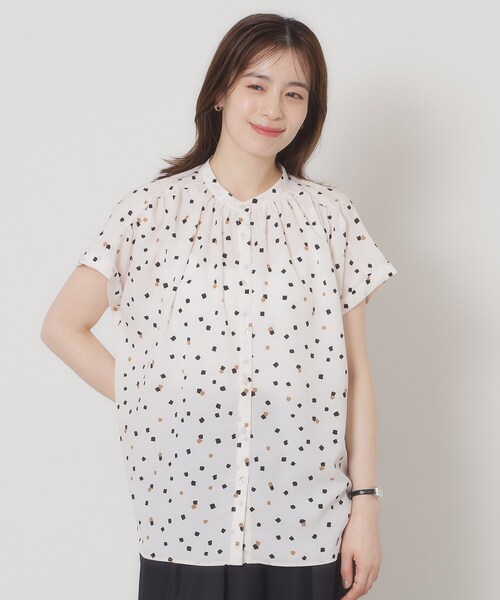 ITS'DEMO（イッツデモ）の「【手洗い可】キカドットブラウス（シャツ/ブラウス・レディース・サックスブルー系/ホワイト系3/ネイビー系/ピンク系その他・00）」の21枚目の写真