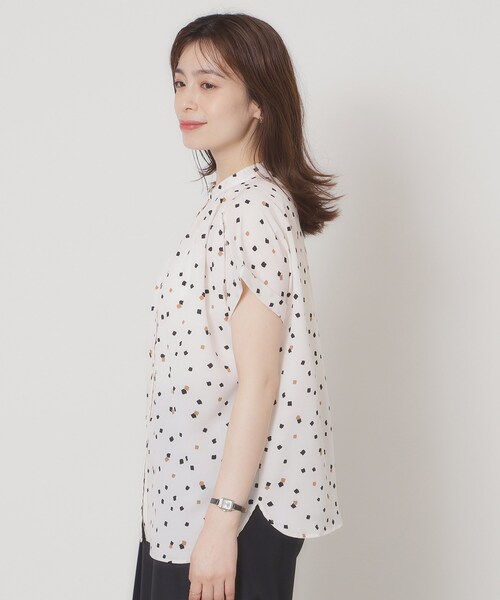 ITS'DEMO（イッツデモ）の「【手洗い可】キカドットブラウス（シャツ/ブラウス・レディース・サックスブルー系/ホワイト系3/ネイビー系/ピンク系その他・00）」の22枚目の写真