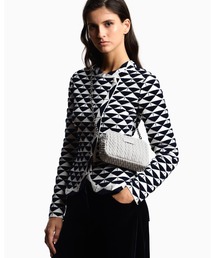 EMPORIO ARMANI | 【エンポリオ アルマーニ】カメラケース エンボス仕上げ チェーンショルダーストラップ(ショルダーバッグ)