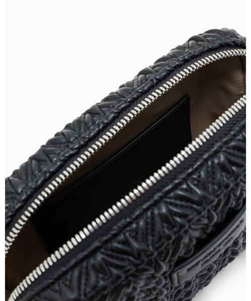 エンポリオアルマーニ　新品　メンズ　ストラップ付きフラグメントケース(ブラック) エンポリオアルマーニ(EMPORIO ARMANI) メンズ定期入れ・パスケース