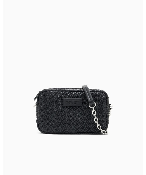 エンポリオ アルマーニ】カメラケース エンボス仕上げ チェーン