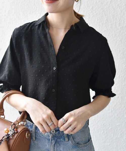 SHIPS any:〈洗濯機可能〉カットドビー ジャージー パフ シャツ シップス エニィ SHIPS any SHIPS any:〈洗濯機可能〉カット