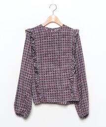 MACPHEE ブラウス レディース マカフィー 中古　古着 MACPHEE（マカフィー）ブラウス 青 サイズ:36(M位) レディース