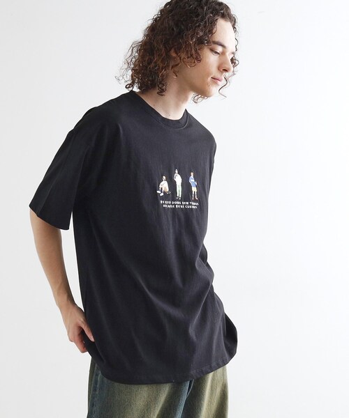 tk.TAKEO KIKUCHI(ティーケータケオキクチ)の「ピープル刺繍Tシャツ(Tシャツ/カットソー・メンズ・ブラック/ホワイト/パープル/ネイビー・02/03/04)」の9枚目の写真