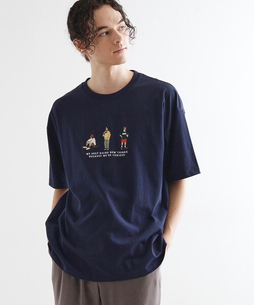 tk.TAKEO KIKUCHI(ティーケータケオキクチ)の「ピープル刺繍Tシャツ(Tシャツ/カットソー・メンズ・ブラック/ホワイト/パープル/ネイビー・02/03/04)」の13枚目の写真