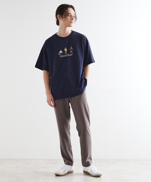 tk.TAKEO KIKUCHI(ティーケータケオキクチ)の「ピープル刺繍Tシャツ(Tシャツ/カットソー・メンズ・ブラック/ホワイト/パープル/ネイビー・02/03/04)」の15枚目の写真
