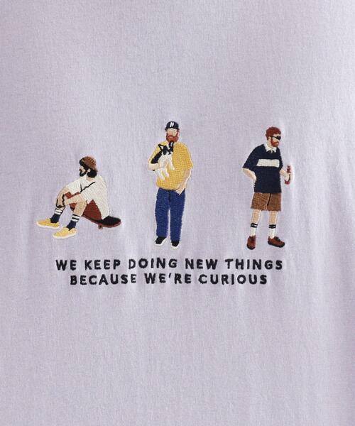 tk.TAKEO KIKUCHI(ティーケータケオキクチ)の「ピープル刺繍Tシャツ(Tシャツ/カットソー・メンズ・ブラック/ホワイト/パープル/ネイビー・02/03/04)」の20枚目の写真