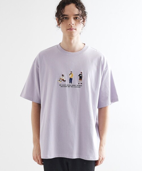 tk.TAKEO KIKUCHI(ティーケータケオキクチ)の「ピープル刺繍Tシャツ(Tシャツ/カットソー・メンズ・ブラック/ホワイト/パープル/ネイビー・02/03/04)」の21枚目の写真