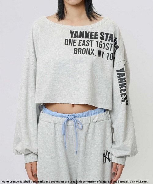 BACK TO THE FIELD(バック トゥー ザ フィールド)の「【MLB】プリントロゴオフショルダーセットアップ(セットアップ・レディース・ブラウン/ブラック/グレー・FREE)」の11枚目の写真